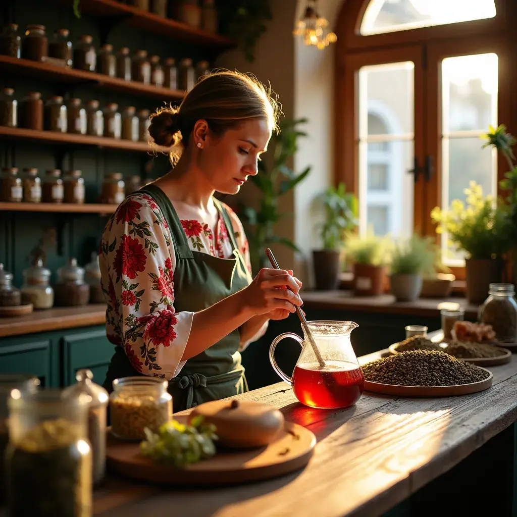Egy szív alakú bögre, tele frissítő szívbarát teával